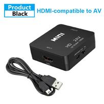 HDMI-compatible to RCA Converter AV/CVBS L/R Audio Video Set Top Box Up Scaler 1080P MINI HD2AV Support NTSC PAL Output HD To AV HD2AV