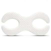 1pcs Memory Foam Beauty Pillow for Side Sleepers - Anti-Wrinkle & Neck Lines Face Design with Orthopedic Neck Support balta
