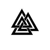 1 vnt. Valknut simbolio vinilinė lipdukas, vandeniui atsparus lipnus lipdukas automobiliui, motociklui, dviračiui, šalmui, nešiojamam kompiuteriui dekoruoti