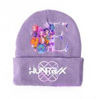 K Pop Demon Hunters Girls Boys Gloves Cartoon Letter Adult Screen Gloved Cold Season Warm Anime Accessories Children Birth Date Gifts gray