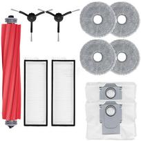 Replacement Accessories Kit For Roborock QRevo edge 5v1/QRevo S/Qrevo Pro Robot Vacuum Cleaner Main Brush HEPA Filter Dust Bags Mop Cloths kit 2 gray