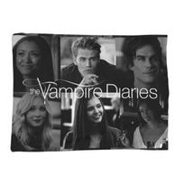 The Vampire Diaries Damon Salvatore Blankets Soft Warm Flannel Throw Blanket Bedspread for Bed Living room Picnic Travel Home Size: 100*150cm, Weight: 230 GSM