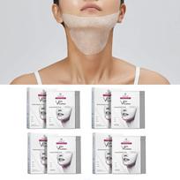 Bella Contour Neck Wrinkle Pack Neck Patch Neck Mask Pack, 10ml, 4 sets white
