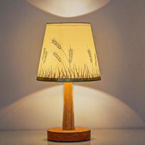 Originalus medinis dekoratyvinis stalinis šviestuvas kūrybingas miegamojo naktinis šviestuvas pritemdomas nuotolinio valdymo pultelis LED naktinė šviesa taupanti energiją USB fixed brightness yellow