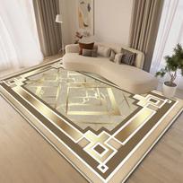 Luxury Big Size Carpet Living Room Gold Senior Coffee Tables Mats Non-slip Bedroom Decoration Rug Soft Sofa Table Mat Washable 60*90cm beige