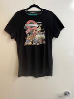 Ben Sherman Graphic Tee M Black London Underground Union Jack Collage 100% Cotto Unisex T-Shirt M black