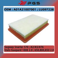 High quality Air Filter For Segway 570 Snarler A2 A5 AT6 Stels Guepard 1000 2.0 650 800 850 2.0 ATV A01A21007001 LU097228 Air Filters 7 Deep Black