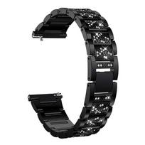 22 mm 20 mm moteriška metalinė apyrankė, skirta Huawei GT 3 2 46 mm 42 mm dirželiui, skirta Samsung Galaxy Watch 3 5 Pro 4 Classic Band Active 40 mm 44 mm For Galaxy Watch1 46 juoda