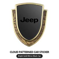 Jeep Debesėlio Rašto Automobilio Emblema Aliuminio Lydinio Automobilio Kėbulo Dekoravimo Lipdukas Cherokee Patriot Liberty Wrangler JK JL Commander black