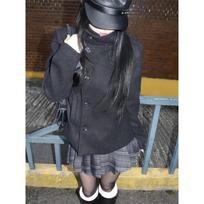 Street Ruduo/Žiema Vienspalvis Moteriškas Golfo Apykaklės Kailis Y2K Hip-Hop Retro Harajuku Mielas Laisvalaikio Mados Universalus Naujas Moteriškas Viršutinis Drabužis M black