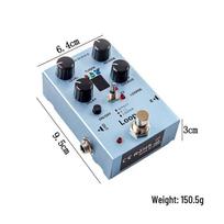 Daugiafunkcinis elektrinės gitaros efektų pedalas: Reverb, Chorus, Delay, Metalinis Stompbox