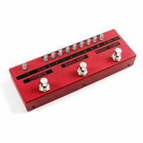 Daugiafunkcinis elektrinės gitaros efektų pedalas: Reverb, Chorus, Delay, Metalinis Stompbox red