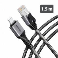 AXAGON ADE-CM15 USB-C 5Gbps - Gigabit Ethernet adapter with integrated CAT6 RJ-45 network cable (1.5 m), Asix AX88179B