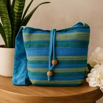 Sling Bag Green and Blue Nepal