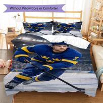 Sweden Ice Hockey Player On Ice Rink Print 3 Pieces Duvet Cover Set Sports Fan Bedding Bedroom Home Decor Without Pillow Core Comforter 135x200cm white