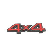 3D Metal Black Silver Red Logo 4X4 Emblem Car Fender Badge Trunk Decal For Jeep 4X4 Sticker Auto Accessories red