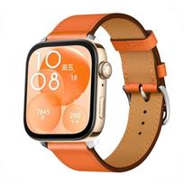 Aukščiausios kokybės odinis dirželis Huawei Watch Fit 5 Pro/4 Pro Sportui, patogus, kvėpuojantis apyrankės aksesuaras Huawei Fit 5/4/3 orange