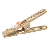 260A Pure Copper Thickened Cutting Machine Argon Arc Welding Plasma Ground Clamp Pliers beige