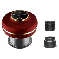 Intelligent Double Cup Electric Cupping Massage Tool with Adjustable Heat and Vibrate for Uncomfort Relief and Wellness raudona