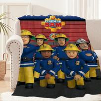 F-Gaisrininkas-ES S-Sam Animacinis pledas Pledas ant sofos kelionėms namams piknikui Flanelinis pledas gimtadienio dovana Šiltas patogus 80x60in