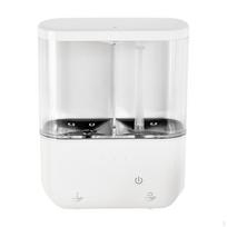 Automatic Hand Soap Dispenser, Freestanding, Wall-Mounted, with 2 Compartments, for Home, Kitchen Liquid and  liquid white