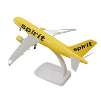 Lietas 20CM A320 Metalinis lėktuvo modelis Žaislas Spirit Airlines JAV su Metalinio lydinio Žaislų Lėktuvo Modelis Vaikams Vaikų Dekoracija geltona