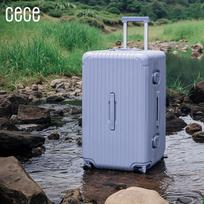 Cece PC kietasis lagaminas su ratukais, aliuminio rėmu ir TSA užraktu 20-inch (Carry-on) gray