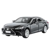 1/24 Lexus ES300h lydinio automobilio modelis Metaliniai liejiniai Luxy transporto priemonės Automobilio modelis Aukštos simuliacijos garsas ir šviesa Kolekcija Vaikų žaislas Dovana juoda