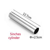 1PC Stainless Steel Spiral Croissants Molds High Quality Conical Tube Cone Roll Moulds Pastry Cream Horn Cake Bread Mold Kitchen gray