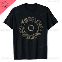Naujas Žiedų Valdovo T-shirt Baltas Vyriškas Mielas Laisvas Streetwear Harajuku Juodas Vyrams Vėdinamas Apvalus Kaklas Laisvalaikio Unikalus T-shirt Viršutiniai Drabužiai 3XL black