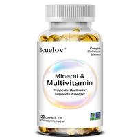 Mineral & Multivitamin Supplement - Complete Formula for Daily Wellness - 120 Capsules 120PCS white