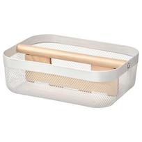 IKEA RISATORP krepšys su pertvaromis 33x24x11 cm baltas (505.303.99/50530399) balta