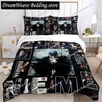 Hiphop Rapper Eminem Sheets Quilt Covers Bedding Dormitory Sheets Bedding Set Soft Warm Bedding Set Home Textileextile EU Single 135*200cm/53x79in 3pcs