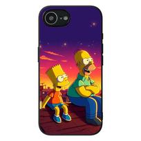 Animacinis S-Simpsons-Juokingas Barto telefono dėklas Apple iPhone 16 15 14 Plus 13 12 Mini 17 Pro Max + ProMax 16E Air Case iPhone 15 Plus red