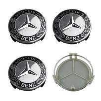 4 vnt. 75 mm automobilio ratlankio centrinis dangtelis, stebulės dangteliai, emblemos priedai Mercedes Benz AMG W210 W211 W176 W203 W204 W212 W205 CLA CLK GLA GLC