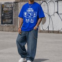 Aš Palaikau Lgbtq Alkoholį Ginklus Alų Krūtis Greitus Juokingus Raudonplaukius Grafinius Marškinėlius Medvilniniai Unisex Unisex Marškinėliai Vasaros Gatvės Apranga 2XL blue
