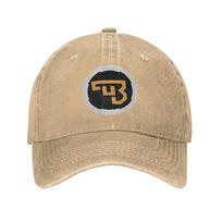 Ceska Zbrojovka CZ Washed Denim Cap Casual Baseball Caps Adjustable Hat Summer Unisex Baseball Hats One Size beige