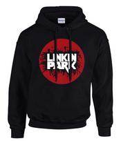 hoodie-Casual Pullover Sweatshirt Linkin Park Rock Music L red