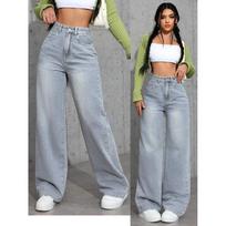 New Women's High Waist Straight Leg Jeans, Sweet & Spicy Style Loose Fit Denim Pants for Summer, Trendy Versatile Casual Trousers S
