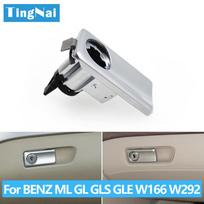 Car Toolbox Handle Lock Latch Cover Puller Glove Compartment Lid Switch Grip Lock For Mercedes BENZ GL ML GLE GLS W166 Lock Cylinder gray