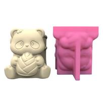 3D Animal Pen Holder Mold for DIY Pen Holder Cup Desk Ornament, 3D Animal Resin Silicone Mold Non Stick Easy to Demold beige