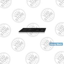 3D 300 Racing Flag Race Flag Grille Emblem Metal Rear Trunk Car Badge Sticker For SEAT Leon Ateca Ibiza Mii Arona Cordoba Cupra Grille gray