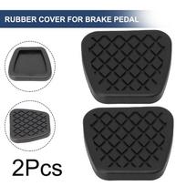Replacement Brake Clutch Pedal Rubbers 2pcs Easy Installation black