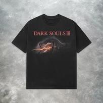 Dark Souls 3 T-shirt - Retro Y2K Heavyweight Cotton Shirt Loose-fitting casual pure cotton couple's suitable for all seasons M white