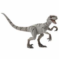Mattel Jurassic World Hammond Collection Atrociraptor Figure Moving Dinosaur in Ages JDJ06 (Ghost) - Large, Toy, Approx. 17.5cm Length, 8+, Gray, pilka spalva