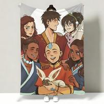 Anime A-Avatar T-The L-Last A-Airbender Throw Soft Warm Flannel Throw Blanket, Multi-use for Sofa Bed Office Nap 130cmx150cm