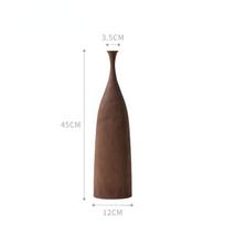 1vnt Nordic Style Morandi Spalva porcelianinė vaza Kūrybinis interjero dekoravimas Namų svetainės dekoras Gėlių kompozicija Gėlių indelis ruda