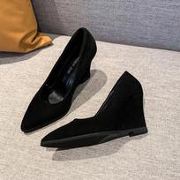 Smailūs moteriški platforminiai batai Suede Elegantiški aukštakulniai Batai Moteris Trendas Dizainerio Suknelė Šventė Mada Basutės Mujer Zapatos 41 juoda
