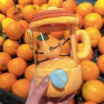 Fruit Juicer Plush Toy Fun Drawstring Rotating Plush Toy Watermelon/Orange/Banana Blender Toy Creative  Children'S Gifts oranžinė