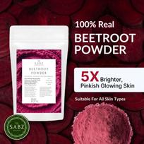 Sabz Organics Beetroot Powder for Skin, Hair and Lips (100g) white